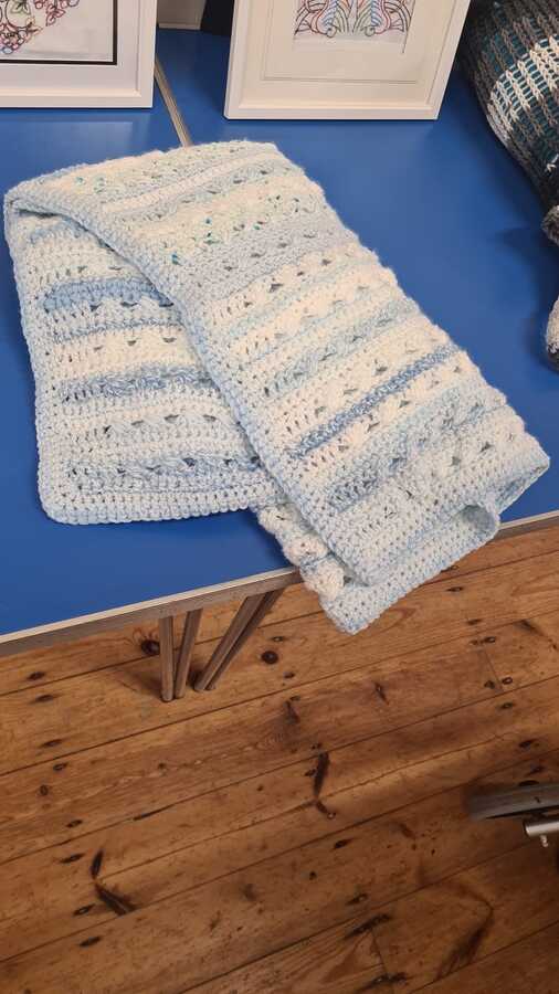 Blanket for baby arriving soon by Dexi